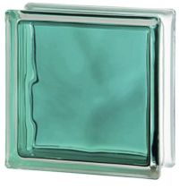 Glasblok Blauw Groen